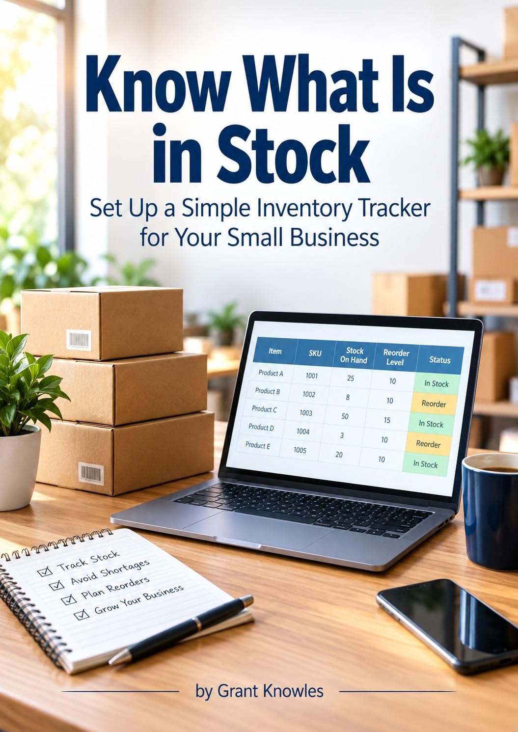 ler totalmente KNOW WHAT IS IN STOCK: SET UP A SIMPLE INVENTORY TRACKER FOR YOUR SMALL BUSINESS (English Edition)