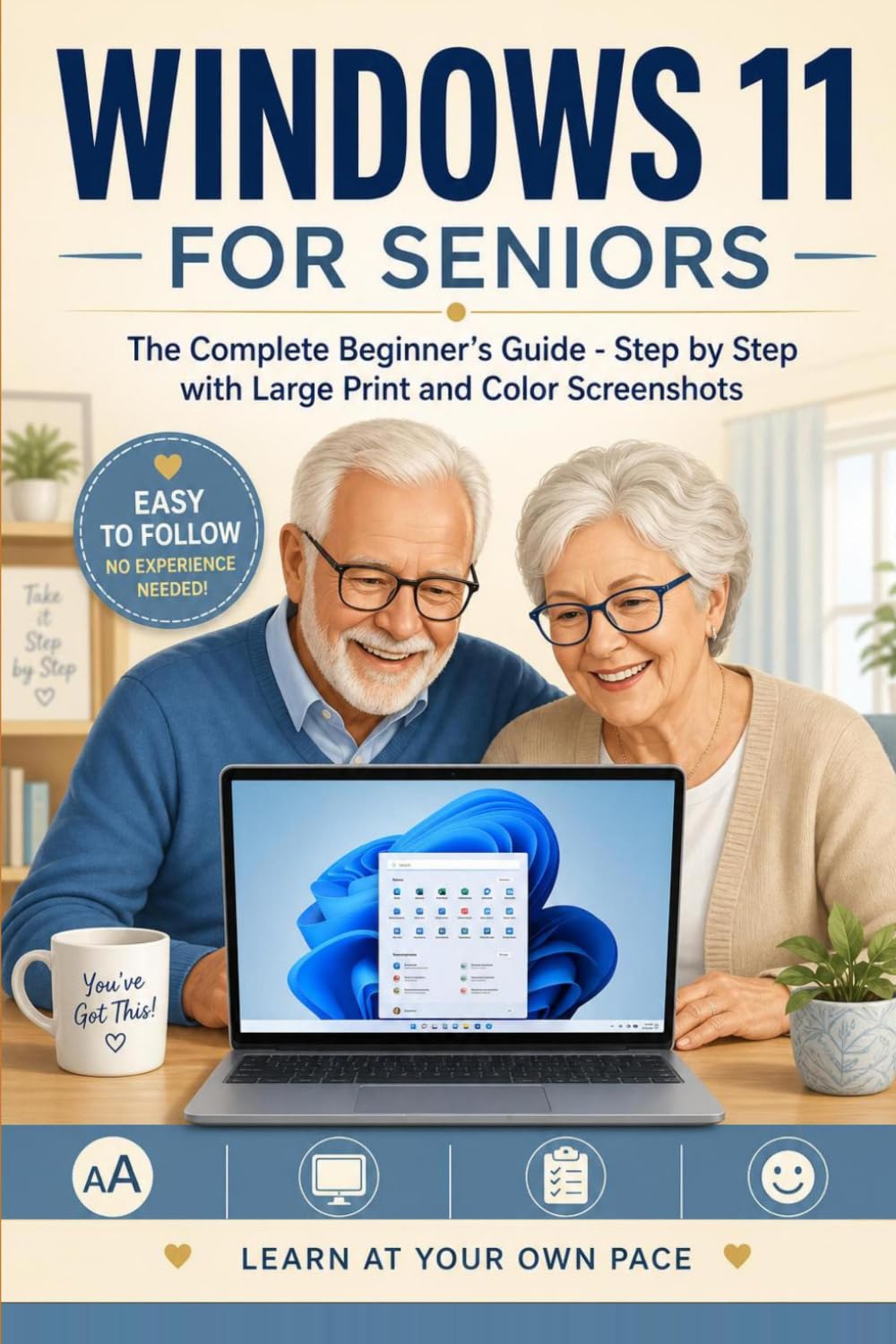 capítulo por capítulo baixar Windows 11 for Seniors: The Complete Beginner's Guide - Step by Step with Large Print and Color Screenshots