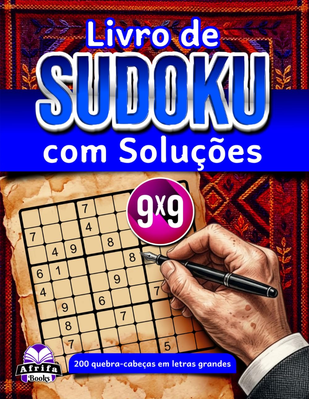 Livro de Sudoku com Soluções: 200 quebra-cabeças em letras grandes com respostas claras e instruções passo a passo para garantir confiança na... lógico, grade 9x9 (Portuguese Edition) baixar livro de graça