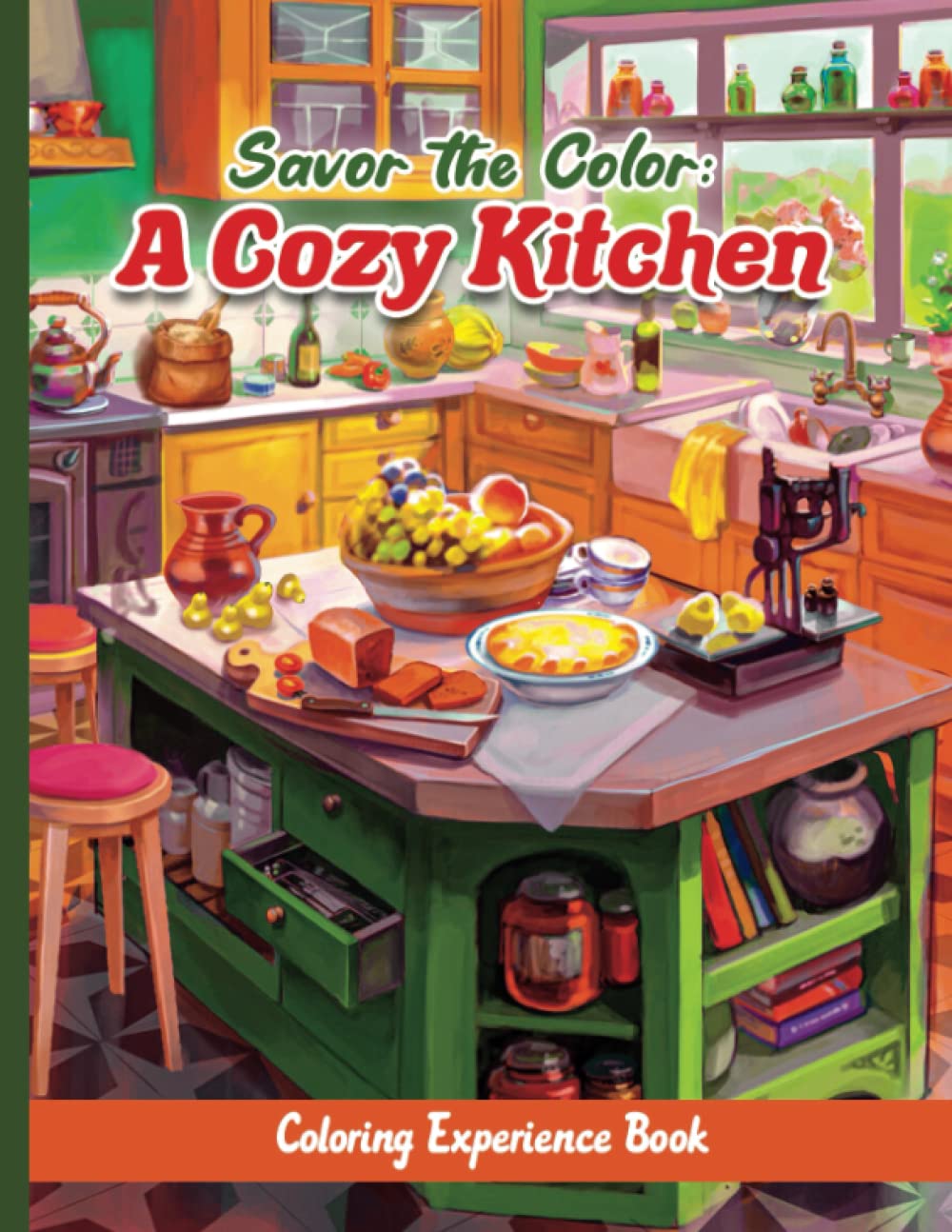 Savor The Color - A Cozy Kitchen Coloring Book: Create Your Colorful Culinary Haven For Adults and Kids baixar livro de graça