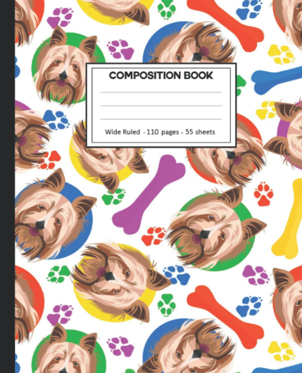 Composition Notebook: Yorkshire Terrier Wide Ruled Paper Notebook Journal size 7.25 x 9.25” for student baixar o livro de graça