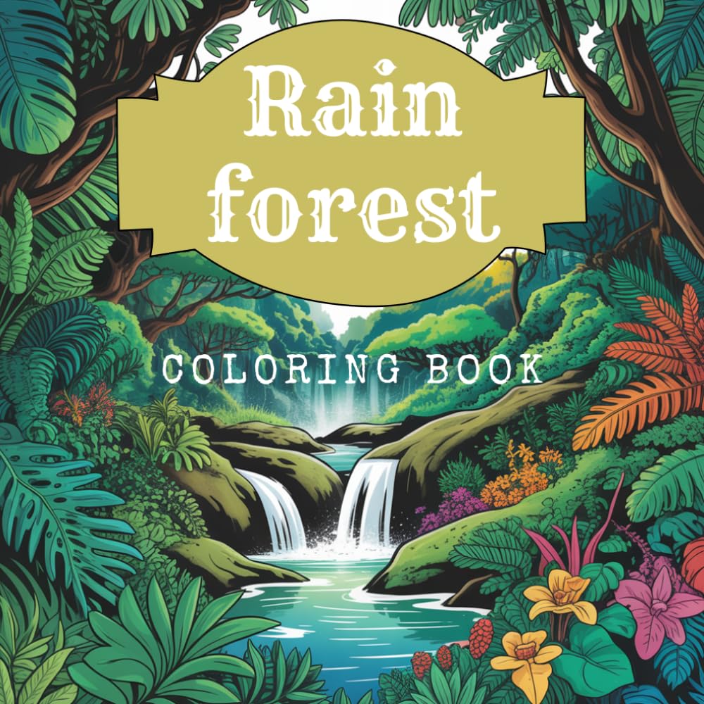 capítulo por capítulo baixar Rain forest: Coloring book for adults 85 pages