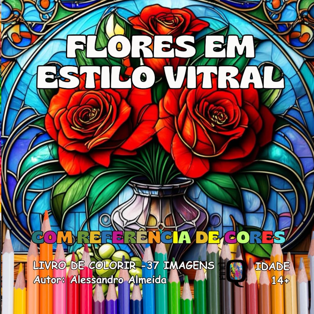 ler totalmente Flores em Estilo Vitral (Portuguese Edition)