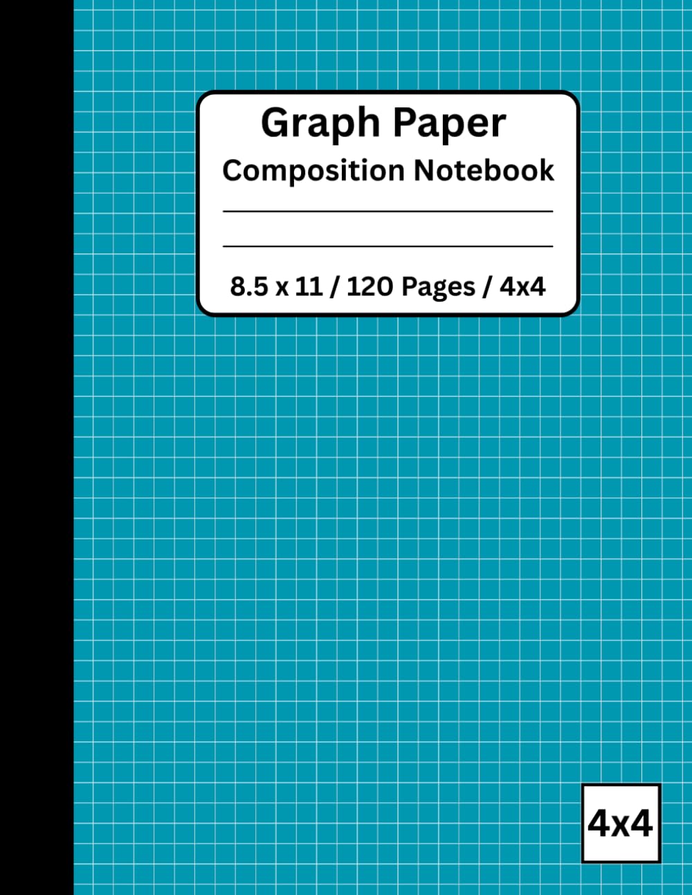 ler totalmente Teal Graph Paper Composition Notebook 8.5 x 11 / 120 Pages / 4x4: Quadrille Composition Book for Math, Science, and Creative Work