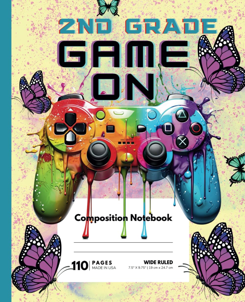 Second Grade Gamer Composition Notebook: Gamer Writing Exercise Book: 110 White Pages, 7.5x9.25, Perfect Gift for Girls, Birthday Gift, Christmas Stocking Stuffers, School, Party Bag items baixar o livro de graça