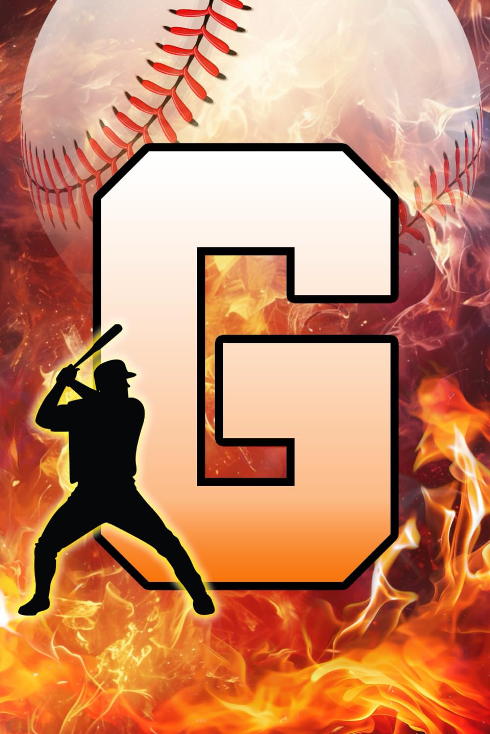 capítulo por capítulo baixar G: Letter "G" Initial Baseball Player and Fire Flames Personalized Name Monogram Notebook - College-Ruled Personal Journal, Writing Pad, or Diary for Baseball Fans - 110 Pages, 6x9