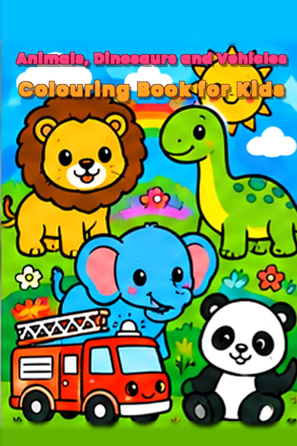 Animals, Dinosaurs & Vehicles Colouring Book baixar o livro de graça