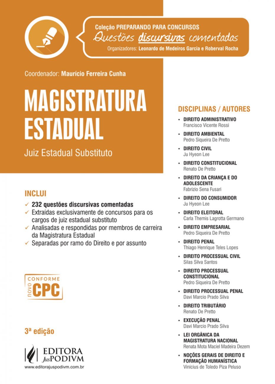 Magistratura Estadual: Juiz Estadual Substituto baixar livro de graça
