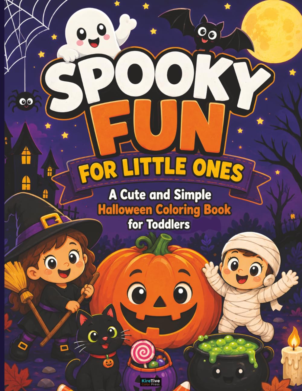Spooky Fun for Little Ones: A Cute and Simple Halloween Coloring Book for Toddlers baixar o livro de graça