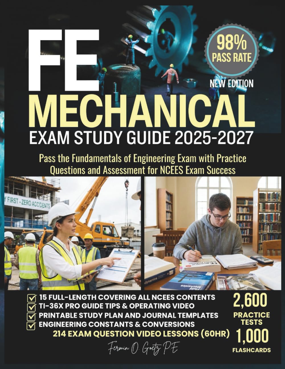 ler totalmente FE MECHANICAL EXAM STUDY GUIDE 2025-2027: Pass the Fundamentals of Engineering Exam with Practice Questions and Assessment for NCEES Exam Success
