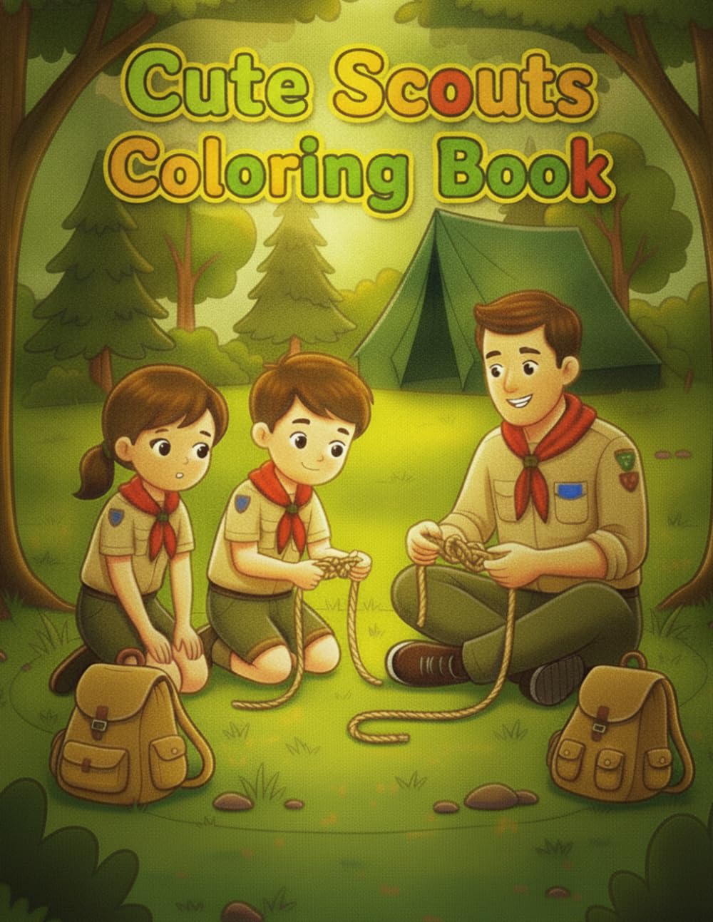 Cute Scouts Coloring Book: Cute Scouting Adventures Coloring Book Volume 2 with Bold and Easy Lines, Cozy Camping Vibe, Wilderness Trails Art Portfolio for Kids, Teens and Nature Lovers baixar livro de graça