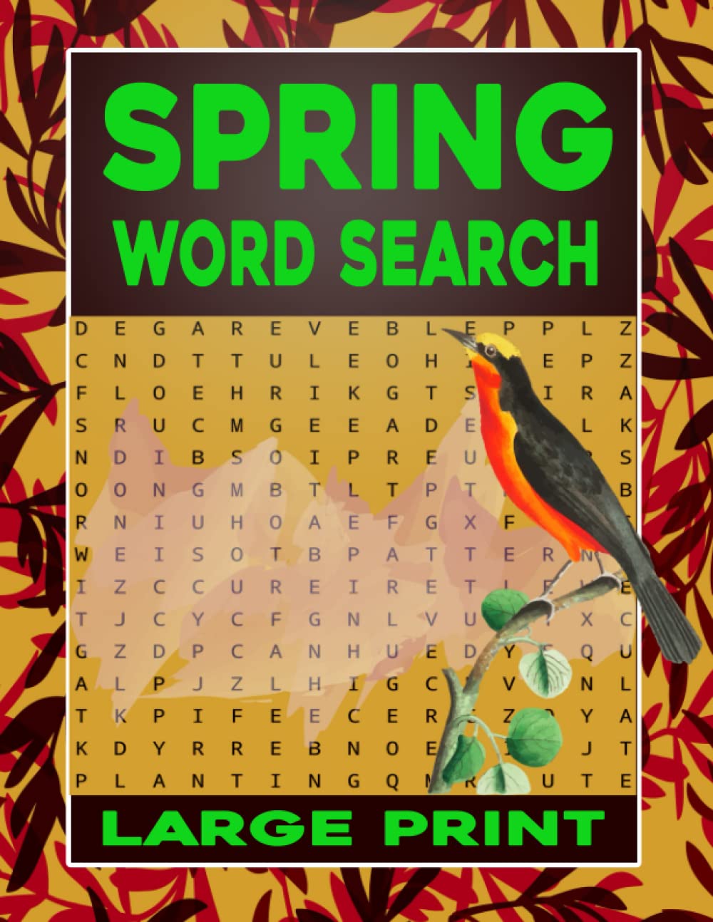 Spring Word Search Large Print: Puzzles That Can Sharpen Your Mind And Memory. baixar livro de graça