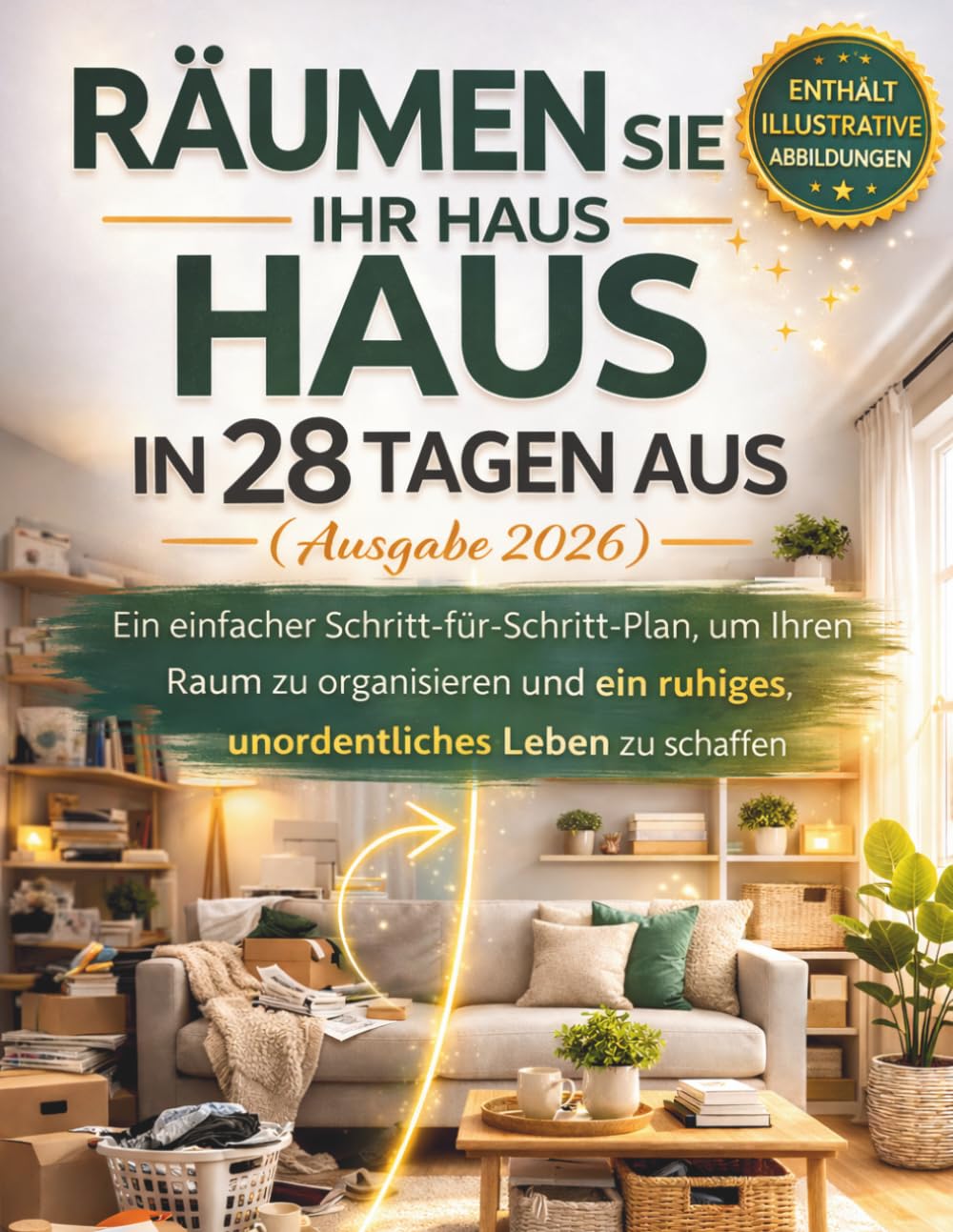 ler totalmente RÄUMEN SIE IHR HAUS IN 28 TAGEN AUS (Ausgabe 2026): Ein einfacher Schritt-für-Schritt-Plan, um Ihren Raum zu organisieren und ein ruhiges, unordentliches Leben zu schaffen (German Edition)