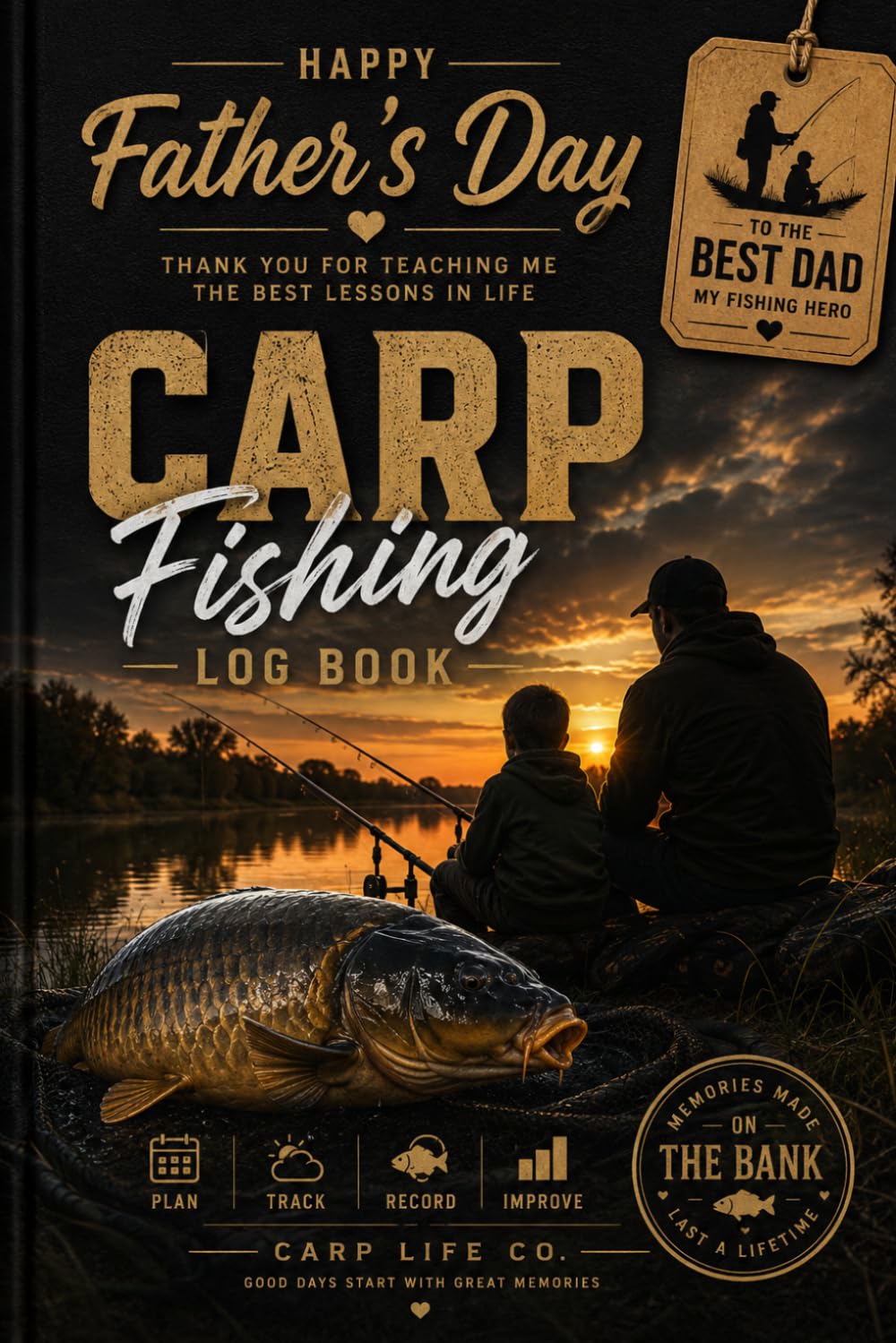 capítulo por capítulo baixar Father’s Day Carp Fishing Log Book: A Session & Catch Tracker Journal for Dad | Record Bait, Weather, Water Conditions & Fishing Memories