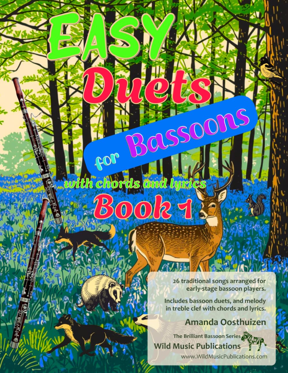 capítulo por capítulo baixar Easy Duets for Bassoons Book 1: 26 well-known songs arranged for early-stage bassoon players with melody in treble clef, chords and lyrics (Bassoon Duets for Beginners and Improvers)