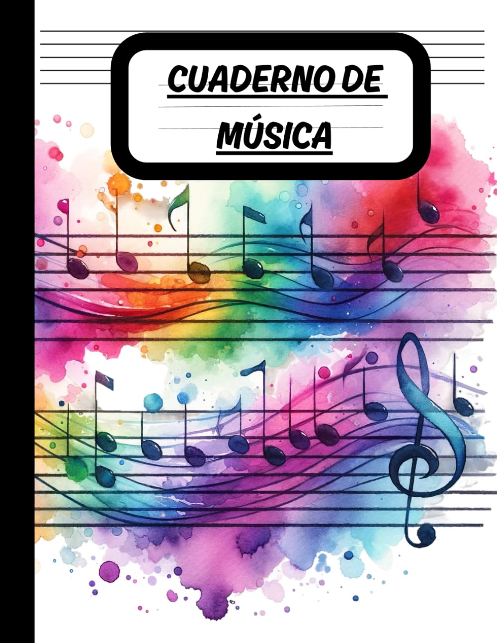LIBRETA DE MÚSICA CON PENTAGRAMAS: CUADERNO DE MUSICA PENTAGRAMA A4: 112 páginas: 10 pentagramas por página, Anotaciones e Indice. Tamaño conveniente: 8.5 x 11 pulgadas (Spanish Edition) baixar o livro de graça