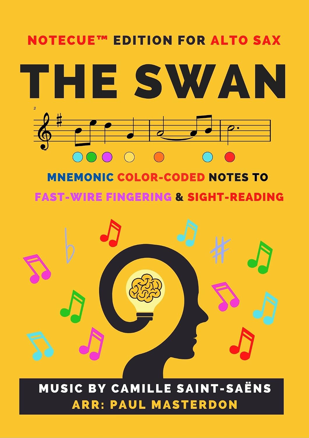 ler totalmente The Swan, from Carnival of the Animals - Sheet Music for Alto Saxophone (Notecue™ Edition): Mnemonic Color-Coded Notes to Fast Wire Fingering & Sight Reading... Memory Hacks Book 4) (English Edition)