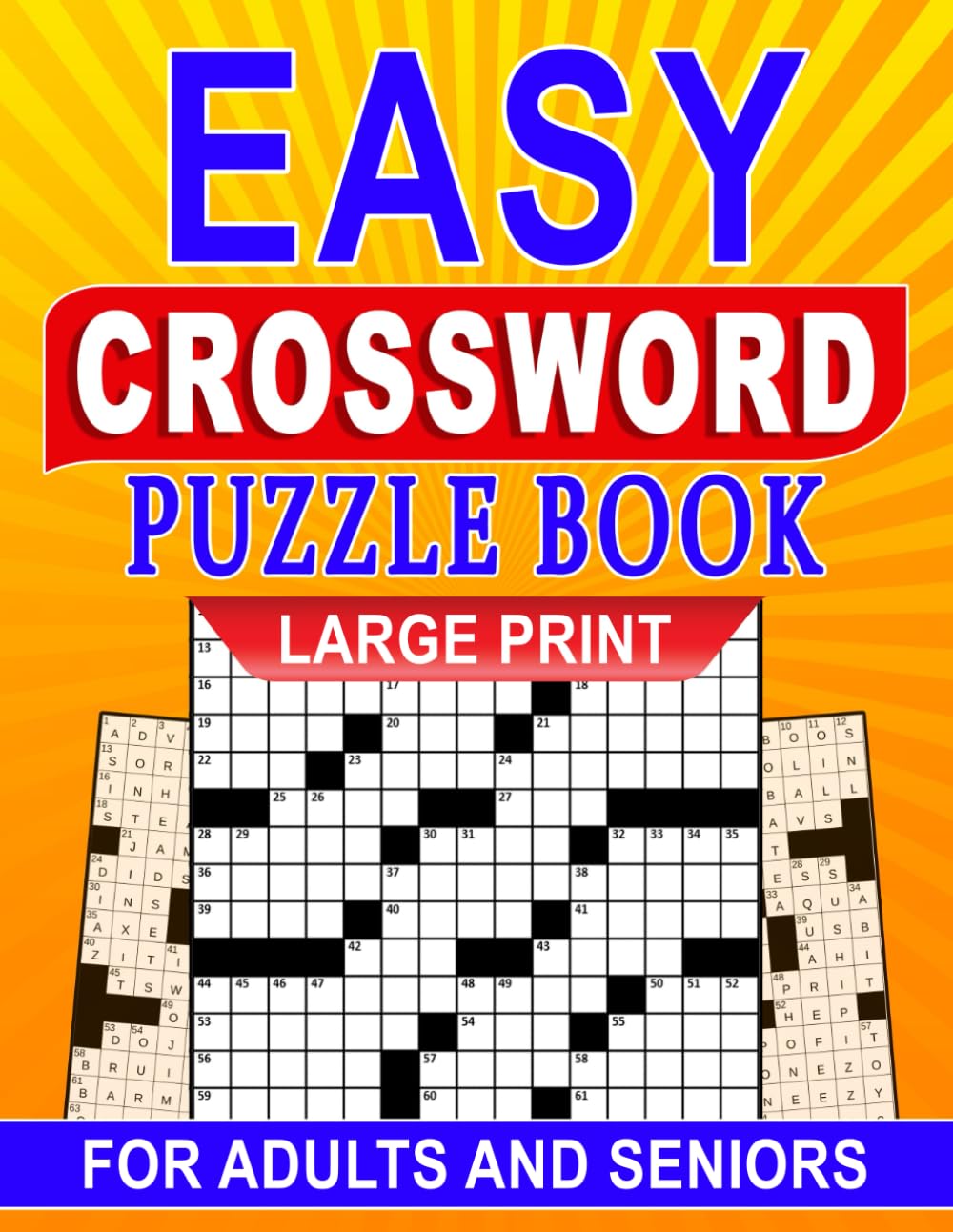 Easy Crossword Large Print Puzzle Book for Adults & Seniors: Gentle cognitive activities to support concentration, memory, and learning baixar o livro de graça