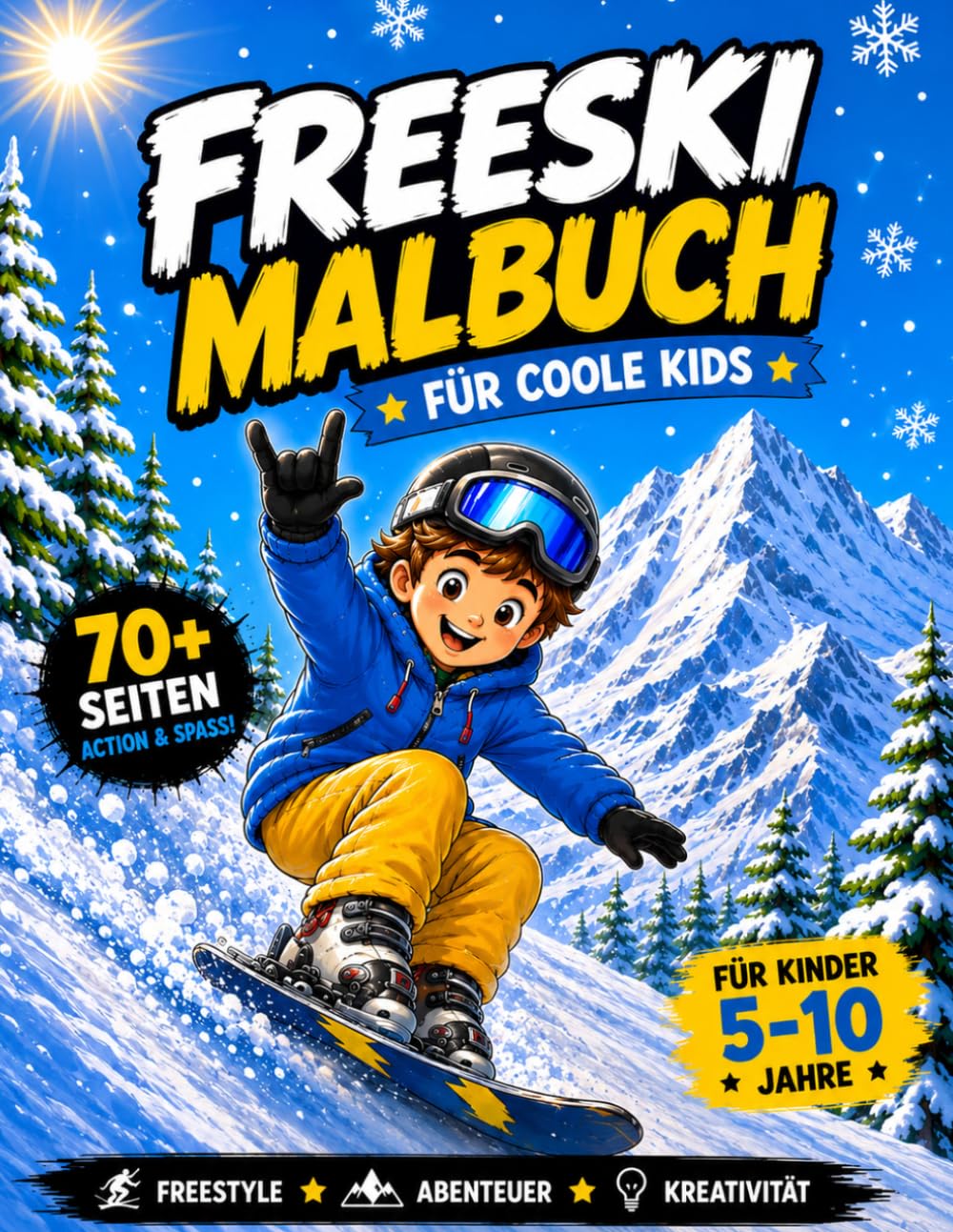 Freeski Malbuch für coole Kids - Über 70 Ausmalbilder, Rätsel & Winterabenteuer | Für Kinder von 5–10 Jahren: Mit Freestyle-Ski-Action, Wörtersuchen,... kreativen Ausmalbildern (German Edition) baixar livro de graça