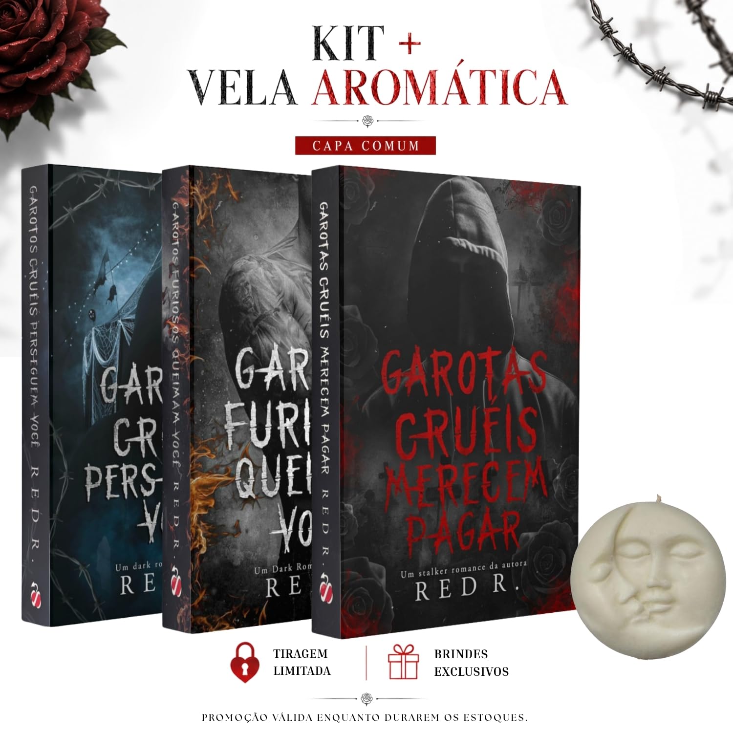 Kit Trilogia Red R. | 3 Livros + Vela Aromática e Marcadores Exclusivos (Edição Limitada) baixar o livro de graça