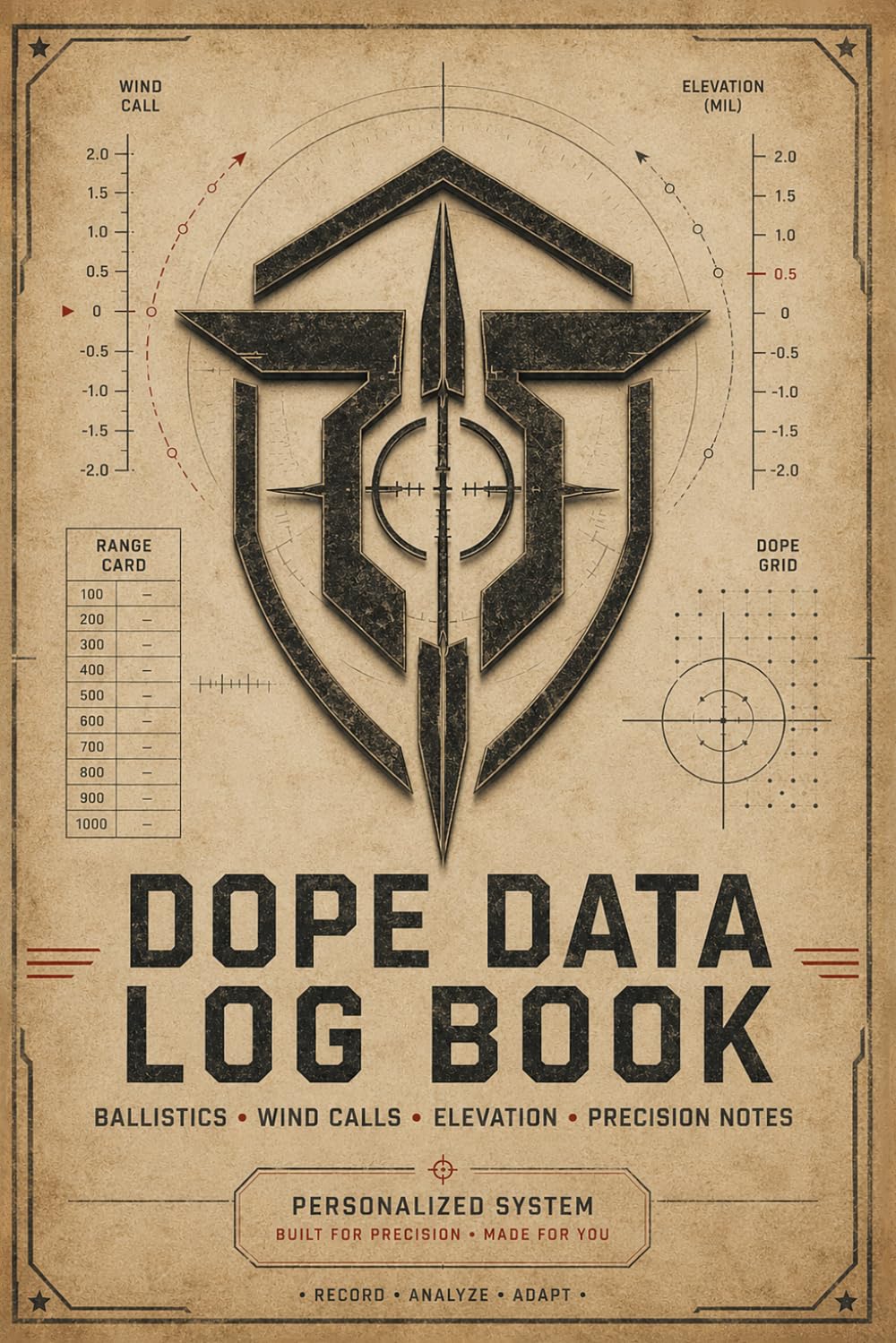 DOPE Data Log Book: Range Reference Tracker for Elevation Holds, Wind Calls, Rifle Settings & Precision Notes baixar livro de graça