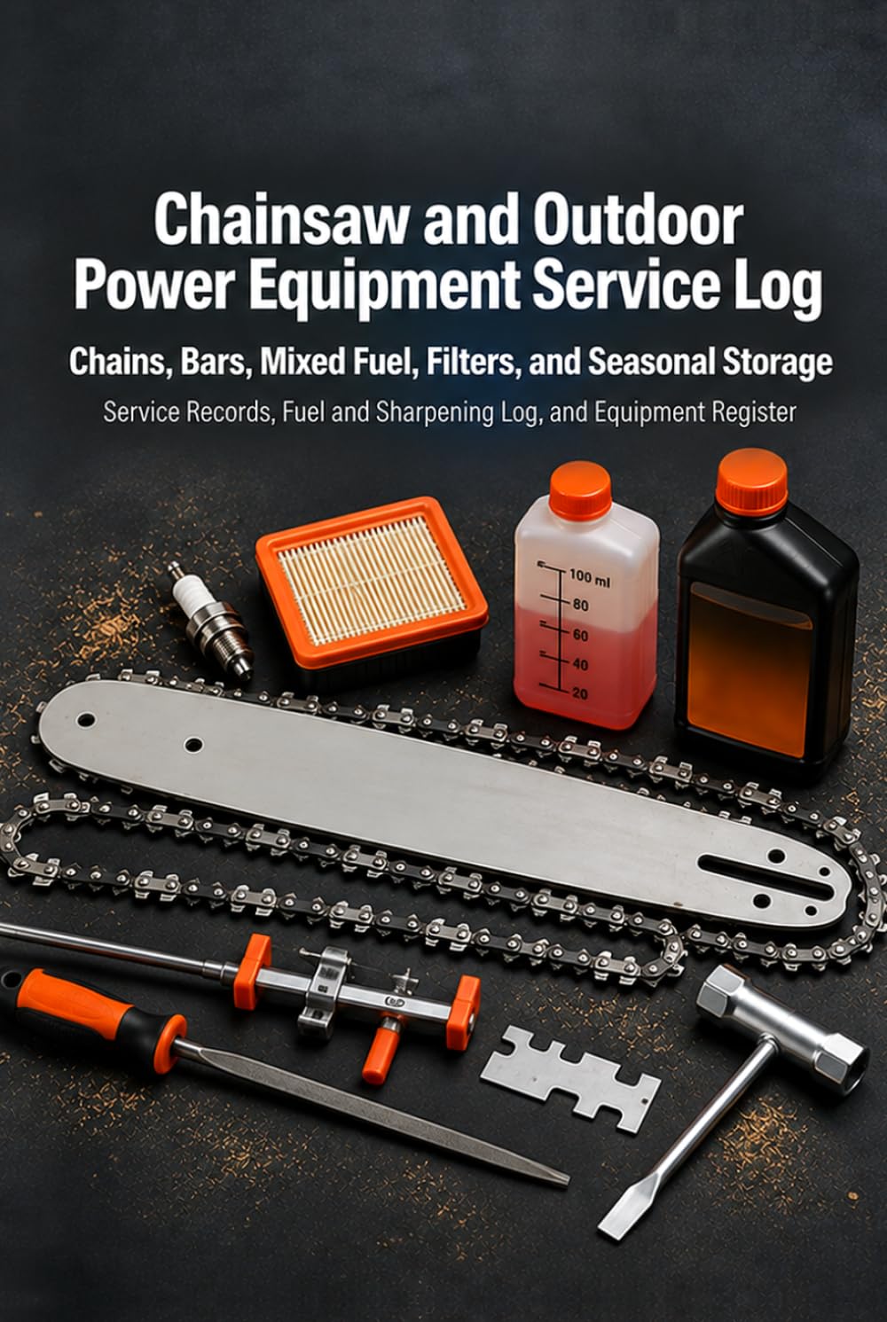 Chainsaw and Outdoor Power Equipment Service Log: Chains, Bars, Mixed Fuel, Filters, and Seasonal Storage: 160 Records with Equipment Register baixar o livro de graça