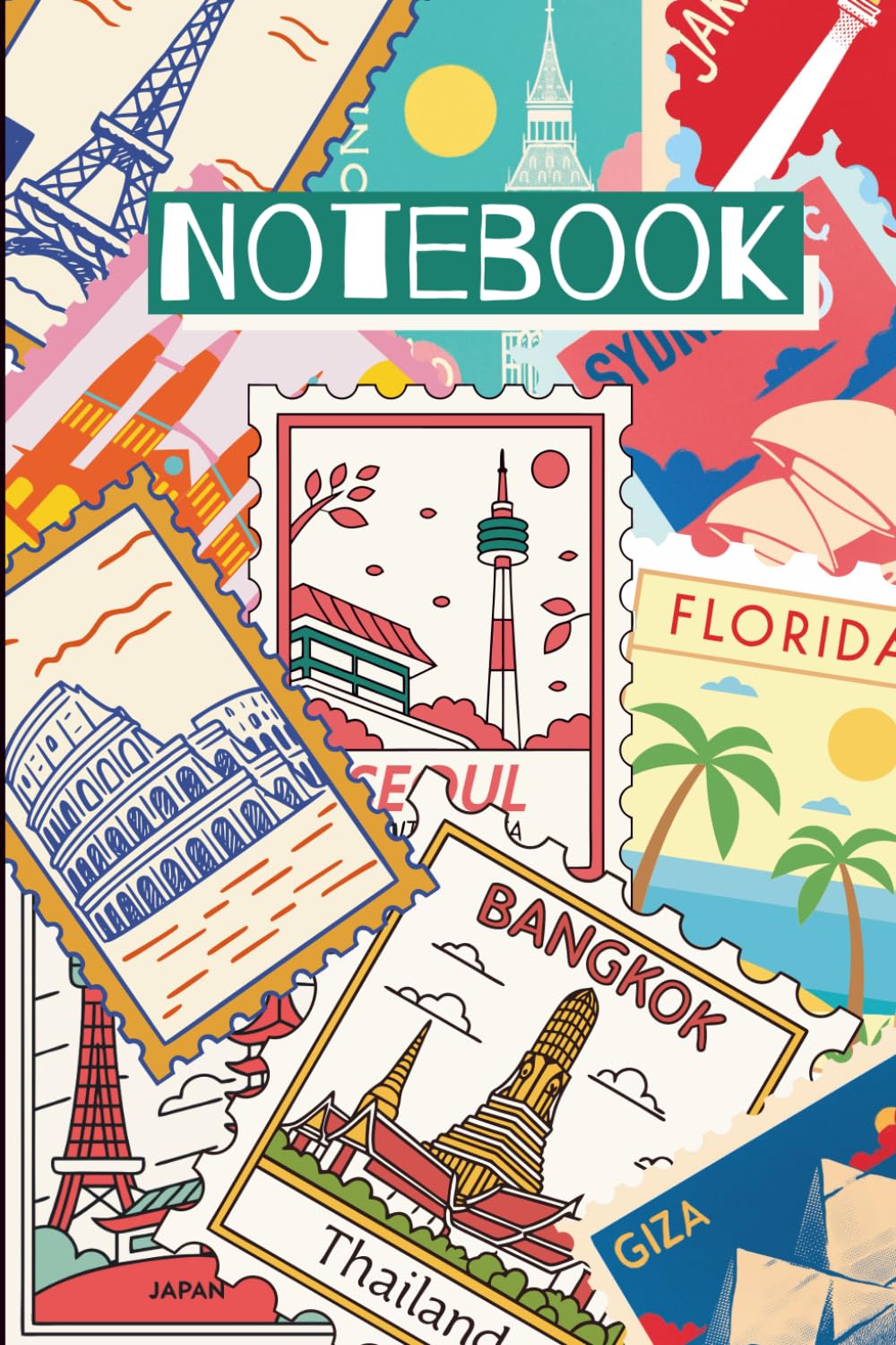 ler totalmente Notebook: Cool Stamp Themed Journal, 120 Pages, Ideal for Mom, Dad, Kids, and Stamp Lovers