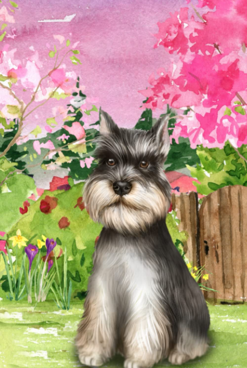 ler totalmente Miniature Schnauzer Journal: 6x9 | 120 Blank Lined Pages | Adorable Detailed Interior | Diary | Notebook | Composition Books (Dog Breed Watercolor Journals)