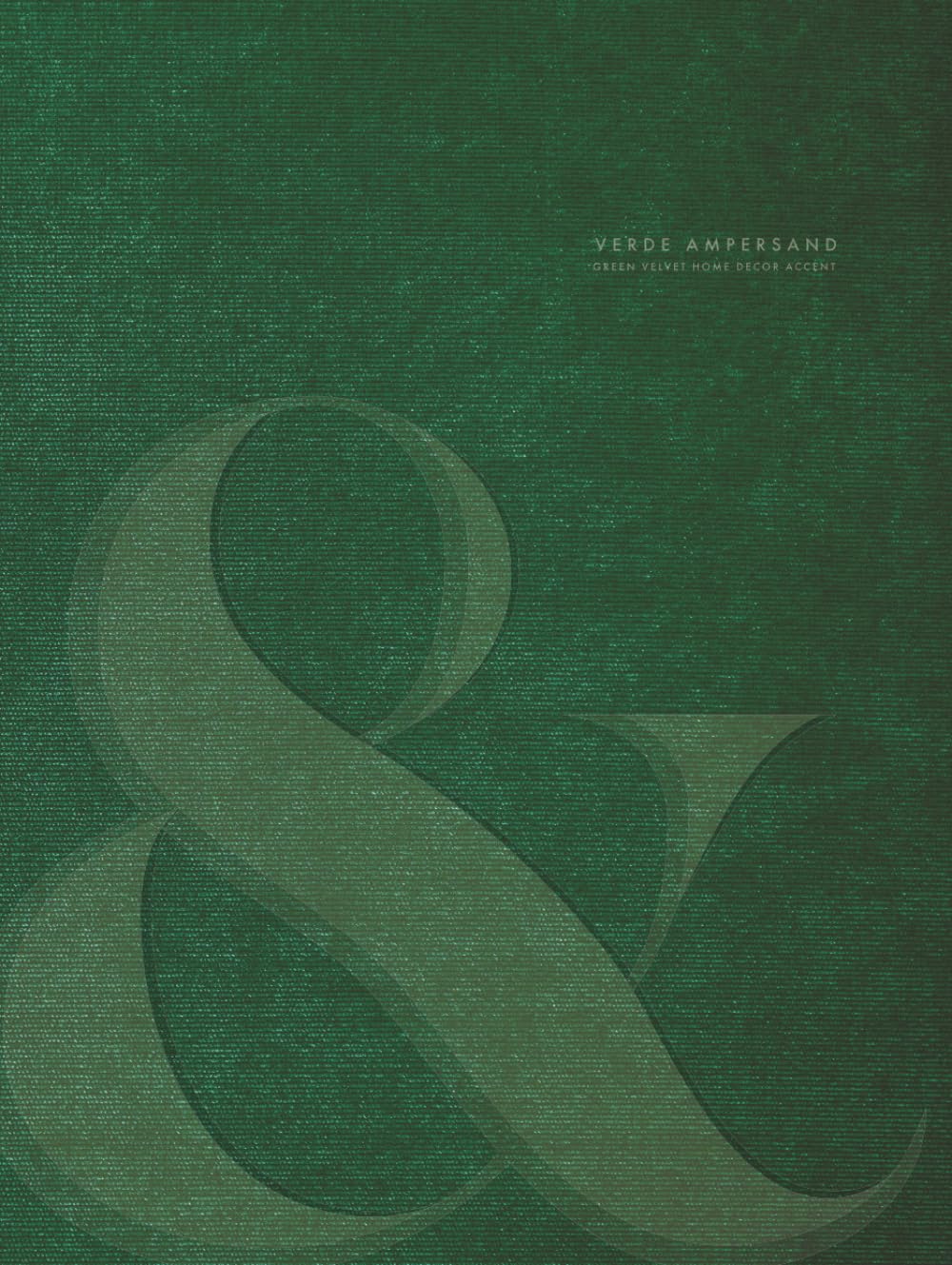 Verde Ampersand - Decorative Book for Coffee Table and Shelf Display | Emerald Green Velvet Style Home Decor Accent (Fabric Effect Hard Cover): Ideal... & Interior Design Projects (Fabrics de Mode) baixar livro de graça