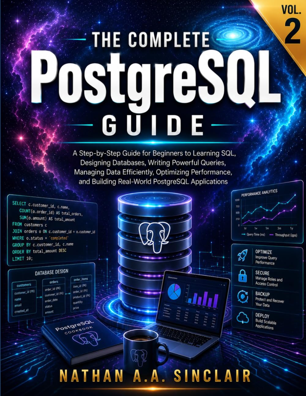 capítulo por capítulo baixar The Complete PostgreSQL Guide VOL.2: A Step-by-Step Guide for Beginners to Learning SQL, Designing Databases, Writing Powerful Queries, Managing Data... Building Real-World PostgreSQL Applications