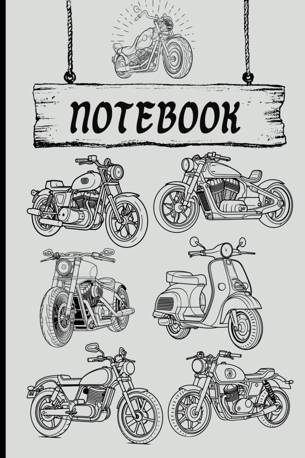 ler totalmente NOTEBOOK: Cool vintage motorcycle themed Journal, 120 pages, Ideal for Mom, Dad, collectors, and vintage motorcycle fans