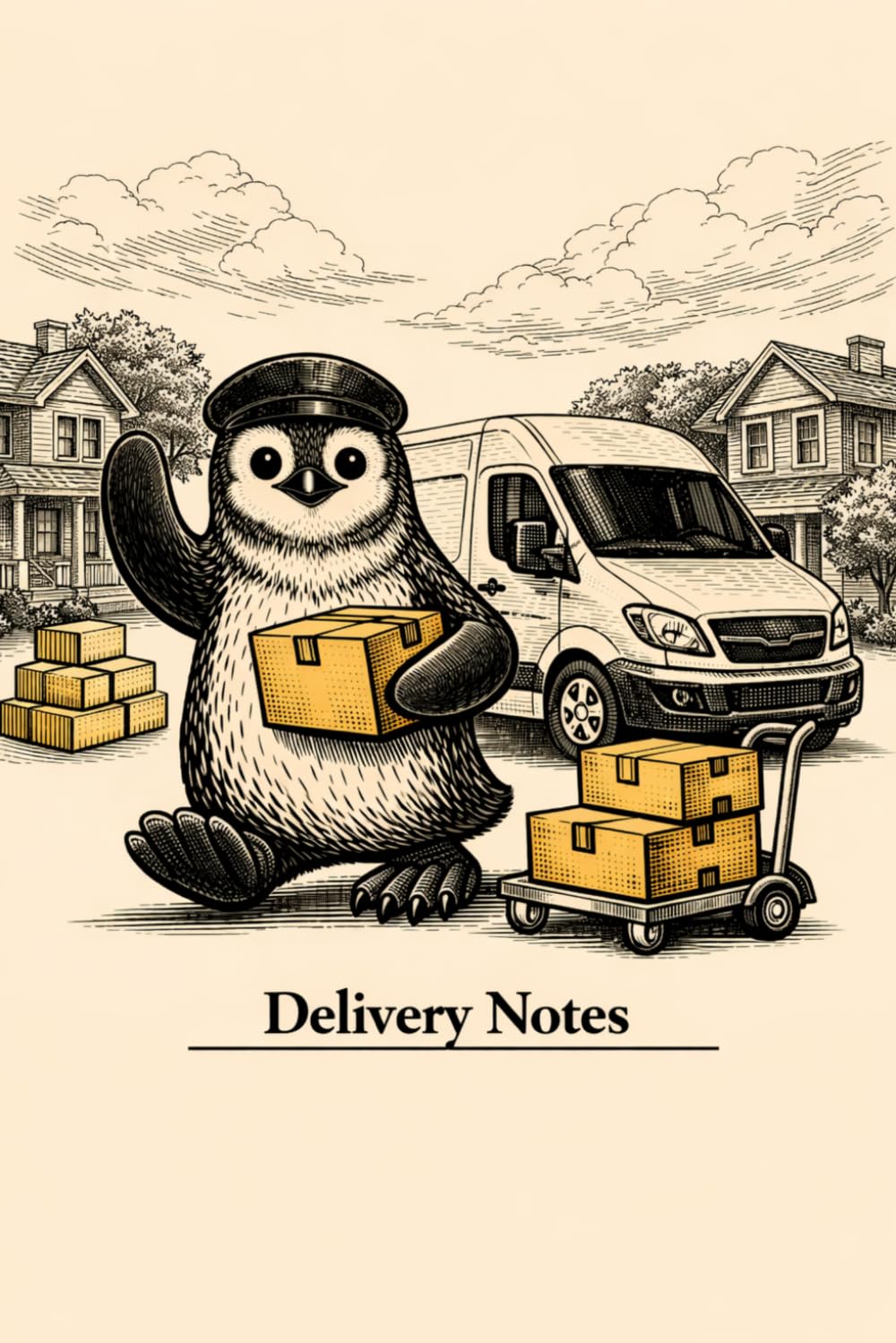 ler totalmente NG29 Delivery Notes – Penguin in Work Notebook: 120 Pages of Grid Notebook for Couriers, Delivery Workers and Funny Animal Lovers | 6×9 in (Penguin Professions Series)