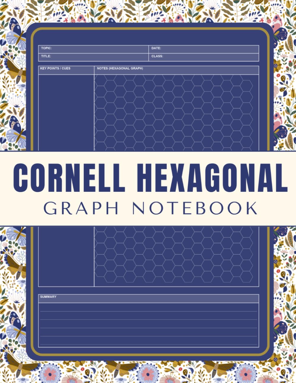 capítulo por capítulo baixar Cornell Hexagonal Graph Notebook: Soft Pastel Wildflower Layout | Hybrid Active Note Taking System with 1/4 Inch Hex Graph Paper Notes Block | 125 Pages, 8.5 x 11