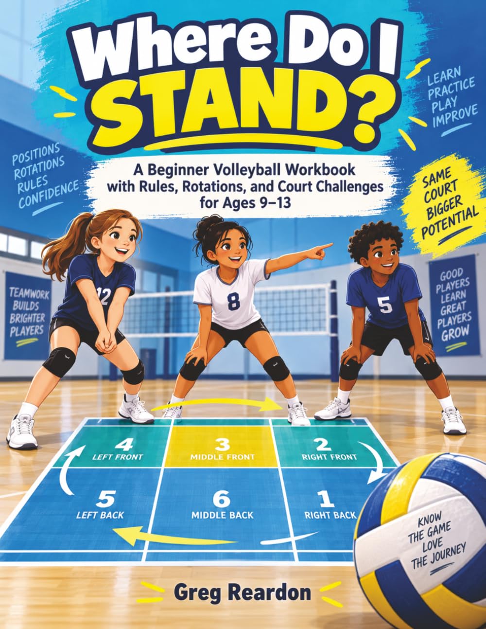 Where Do I Stand?: A Beginner Volleyball Workbook with Rules, Rotations, and Court Challenges for Ages 9–13 baixar livro de graça