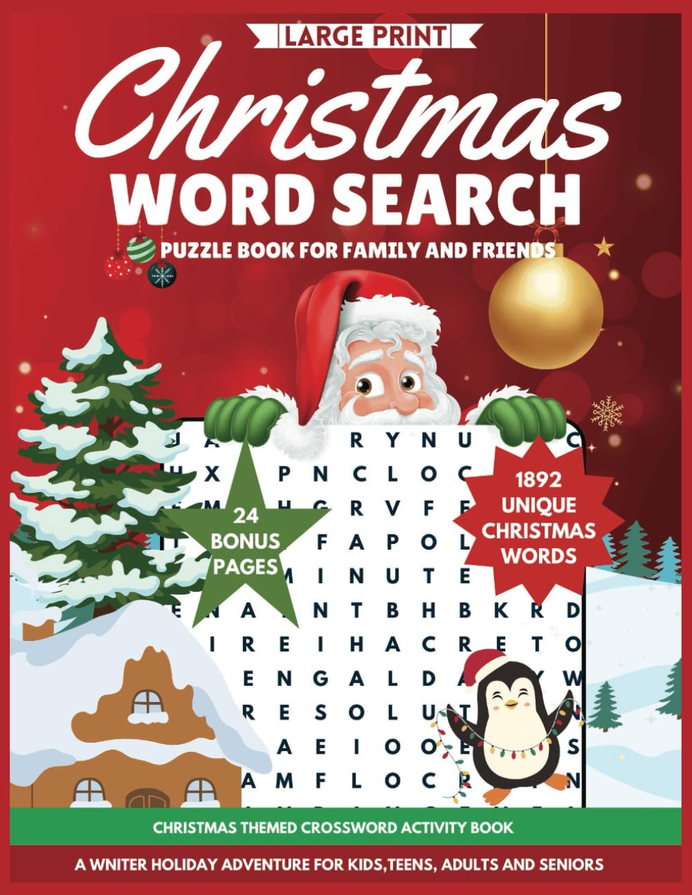 ler totalmente Christmas word search puzzle book for family and friends: A Winter Holiday Adventure for kids, teens, adults and seniors, Santa's best gift book with... book with 1872 unique Christmas words