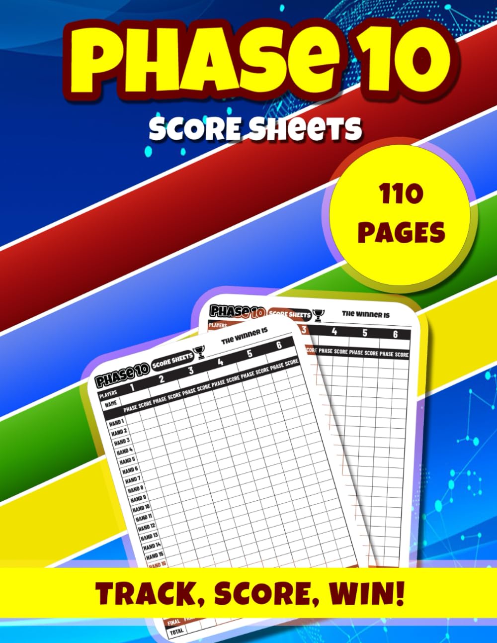 Phase 10 Score Sheets: Phase 10 Card Game Sheets. Phase 10 Score Pads for Scorekeeping. baixar livro de graça