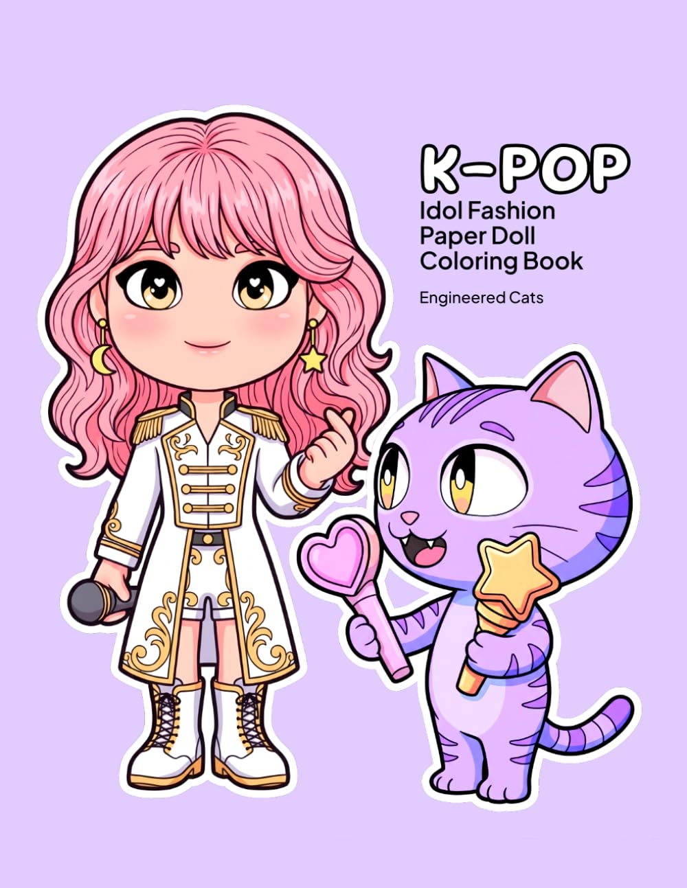 K-POP Idol Fashion Paper Doll Coloring Book: An Interactive DIY Activity Book with Mix-and-Match Outfits and Traditional Korean Accessories (Cozy Korean Paper Doll Coloring Book & Craft Series) baixar o livro de graça