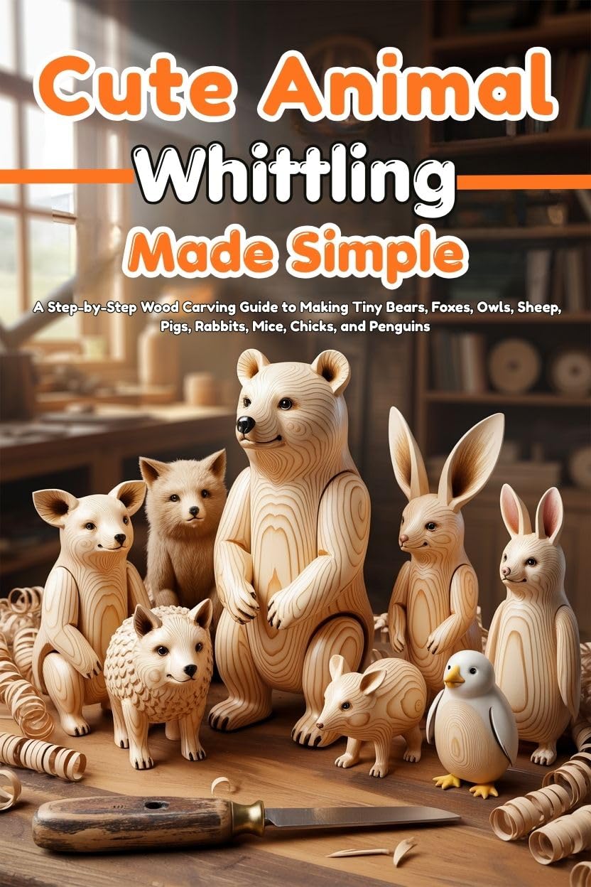Cute Animal Whittling Made Simple: A Step-by-Step Wood Carving Guide to Making Tiny Bears, Foxes, Owls, Sheep, Pigs, Rabbits, Mice, Chicks, and Penguins (English Edition) baixar o livro de graça