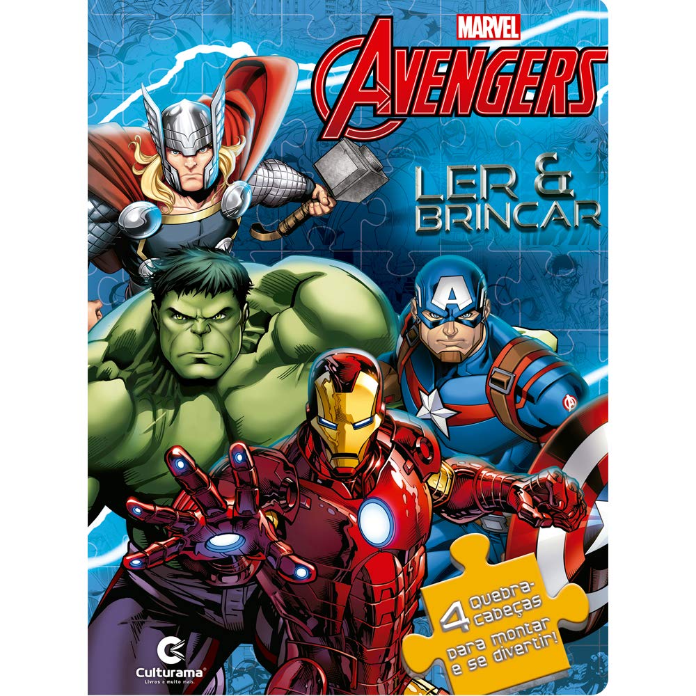 Livro Quebra-Cabeças Vingadores