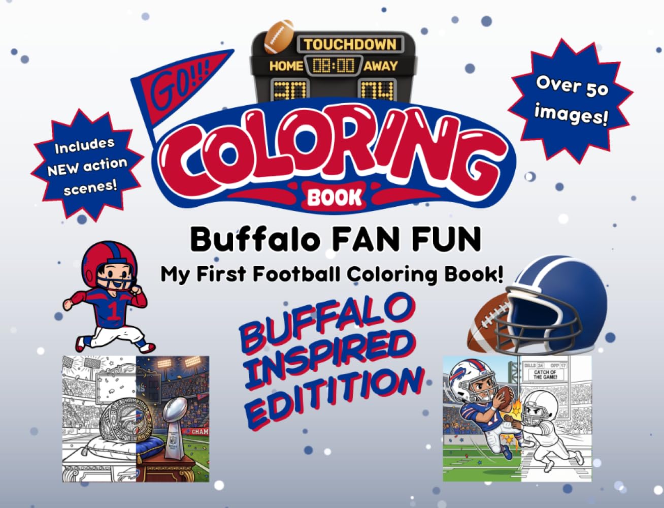 Buffalo Fan Fun: My First Football Coloring Book: A Cute Sports Activity Book for Kids Ages 4-8 (Buffalo Edition) (Gridiron City Fun) baixar o livro de graça