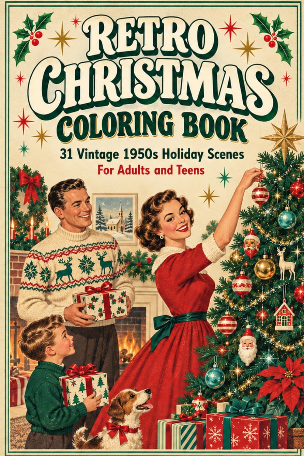 capítulo por capítulo baixar Retro Christmas Coloring Book: 31 Vintage 1950s Holiday Scenes for Adults and Teens