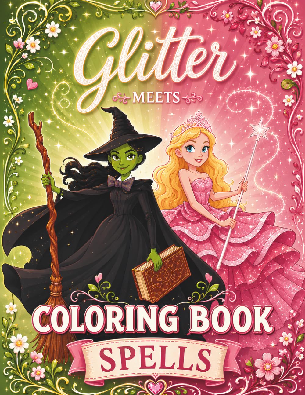 Glitter Meets Spells - Coloring Book: Enchanting and Magical Coloring Pages for Adults, Teens and Kids baixar o livro de graça