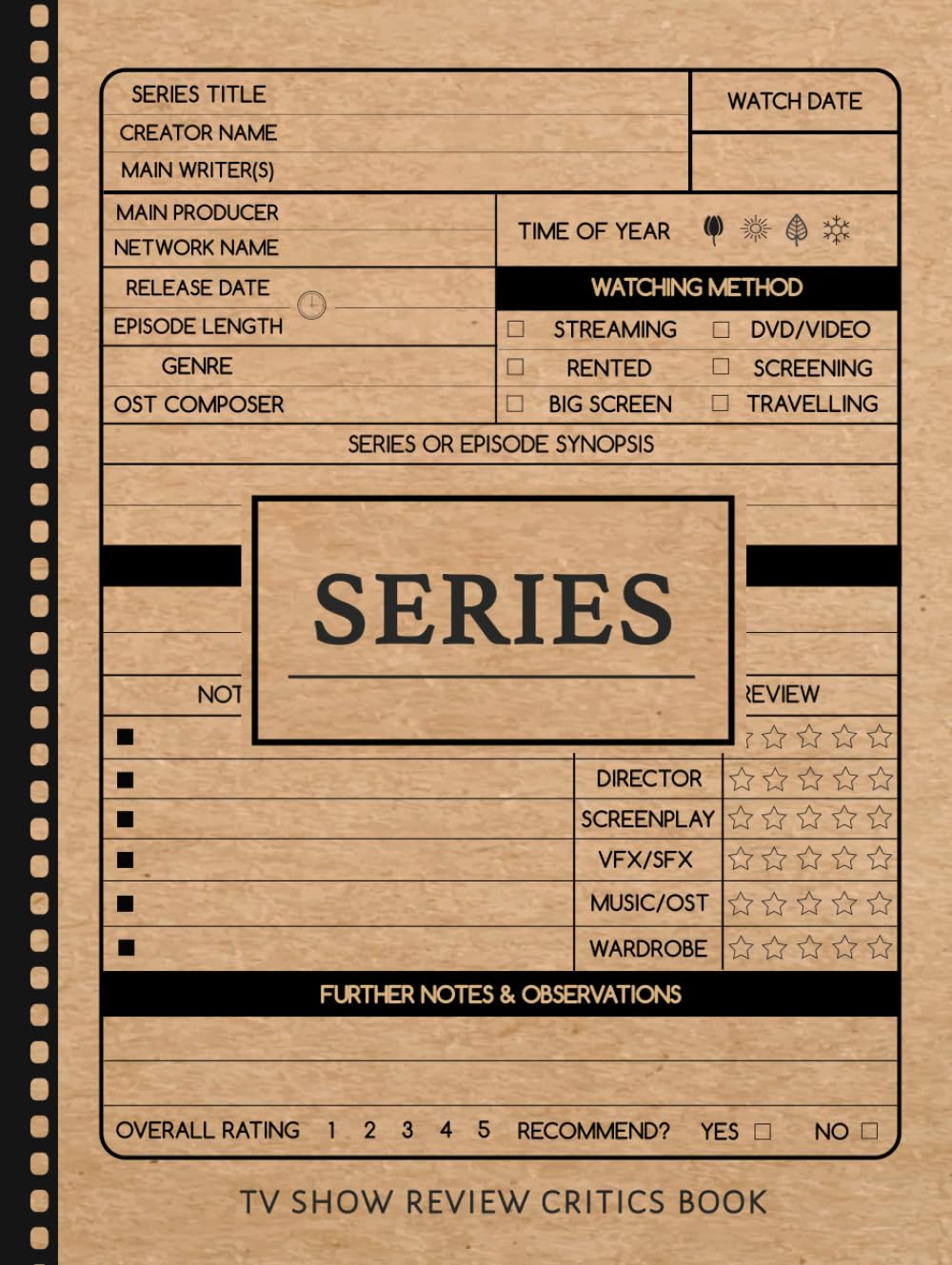 capítulo por capítulo baixar TV Series Show Review Critics Book: TV Enthusiast Journal. Capture Every Critique. Ideal for Television Buffs, Popcorn Enthusiasts, Cinephiles, and Binge Watchers
