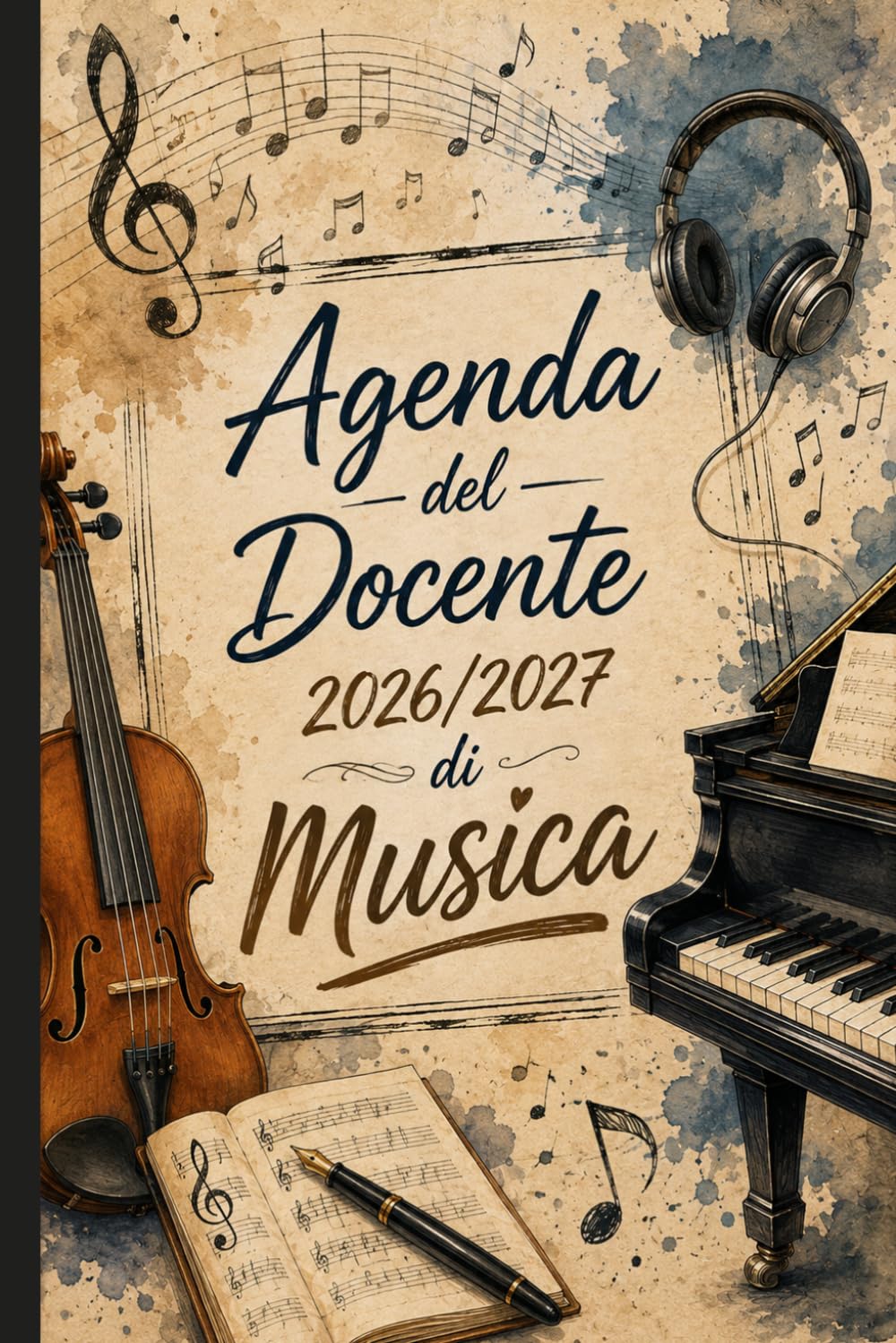 ler totalmente Agenda del Docente 2026/2027 di Musica: Pianificatore dell’Attività Settimanale per Insegnanti |1 settimana... da sttembre 2026 a luglio 2027 | Regalo Docente di Musica | Formato A5