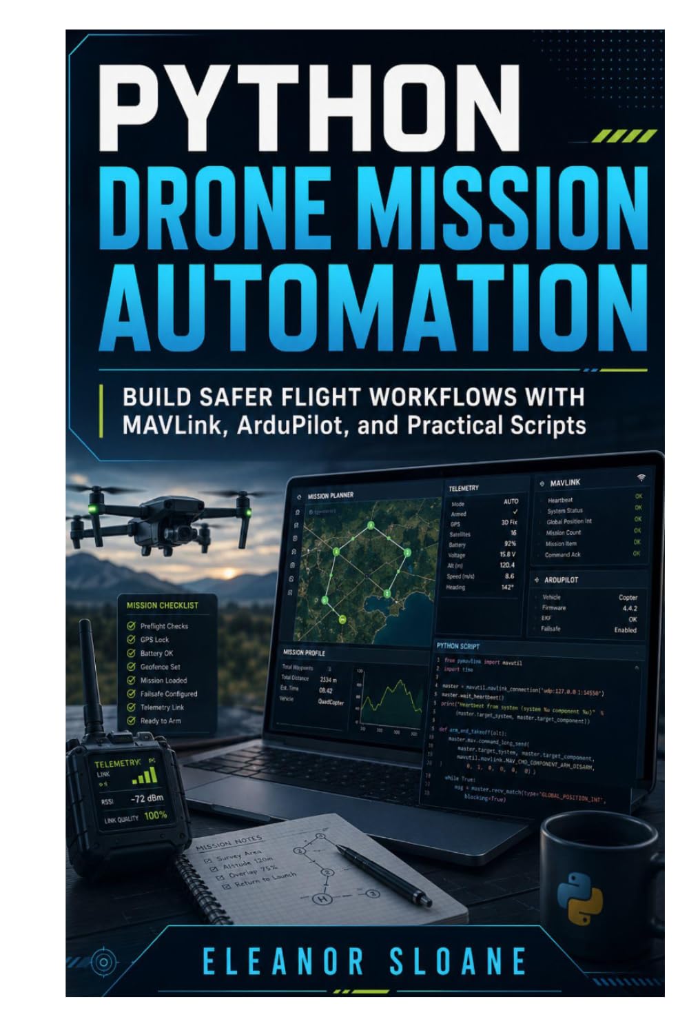 Python Drone Mission Automation: Build Safer Flight Workflows with MAVLink, ArduPilot, and Practical Scripts baixar o livro de graça