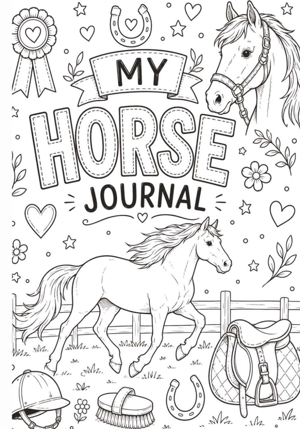 My Horse Journal: Color Your Own Cover baixar livro de graça