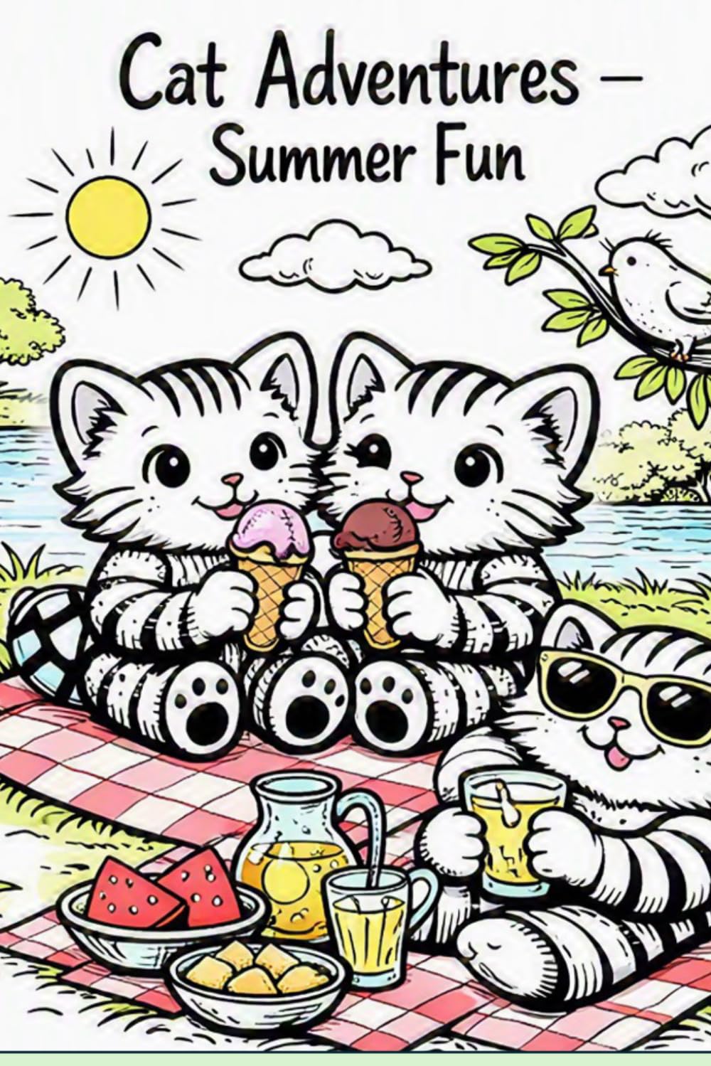 capítulo por capítulo baixar Cat Adventures Summer Fun: Cat Adventures Colouring Series