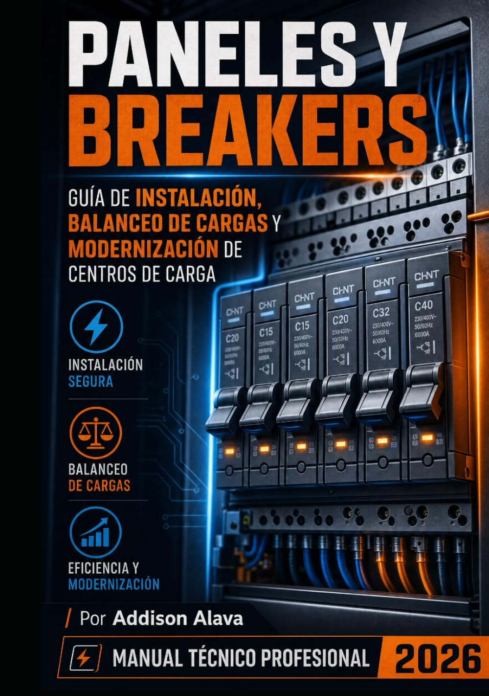 Paneles y Breakers: Guía de Instalación, Balanceo de Cargas y Modernización de Centros de Carga (Spanish Edition)
