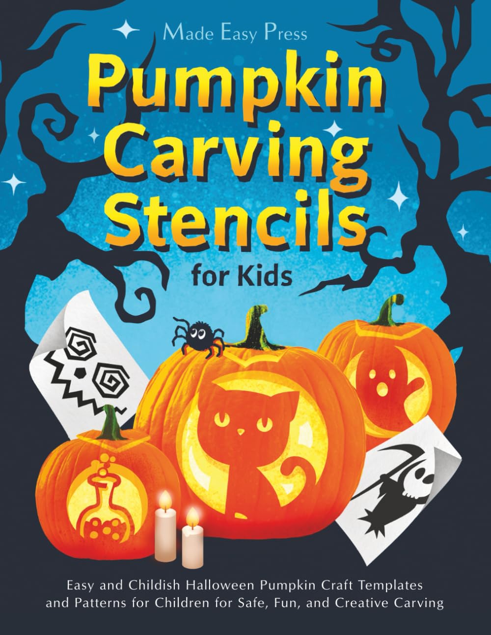 capítulo por capítulo baixar Pumpkin Carving Stencils for Kids: Easy and Childish Halloween Pumpkin Craft Templates and Patterns for Children for Safe, Fun, and Creative Carving