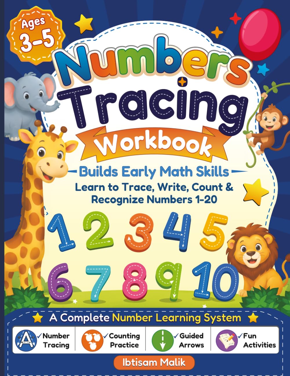 ler totalmente Numbers Tracing Workbook for Kids Ages 3–5: Learn to Trace, Write, Count & Recognize Numbers 1–20 with Guided Arrows, Counting Activities, Writing... Pages for Preschool & Kindergarten Readiness